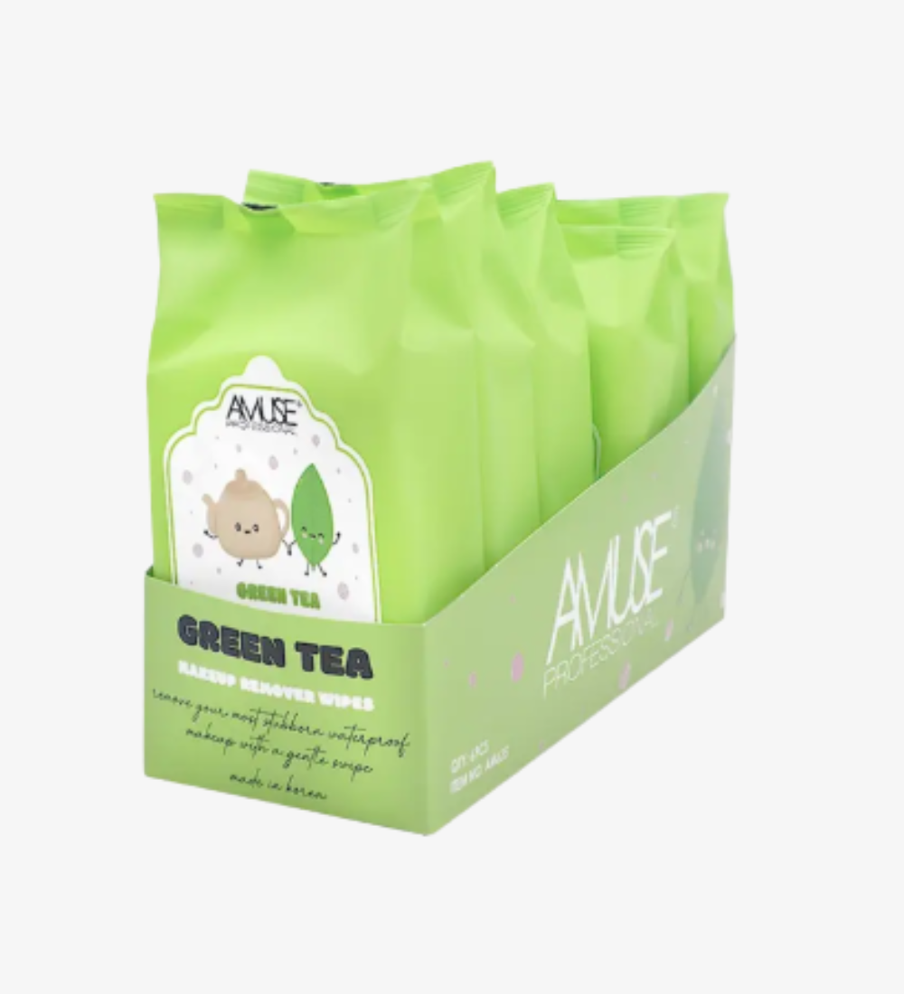 Green Tea Makeup Remover Wipes by Amuse