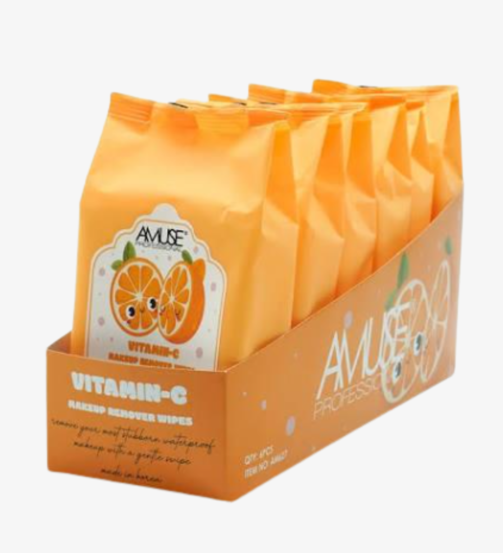 Vitamin- C Makeup Remover Wipes by Amuse