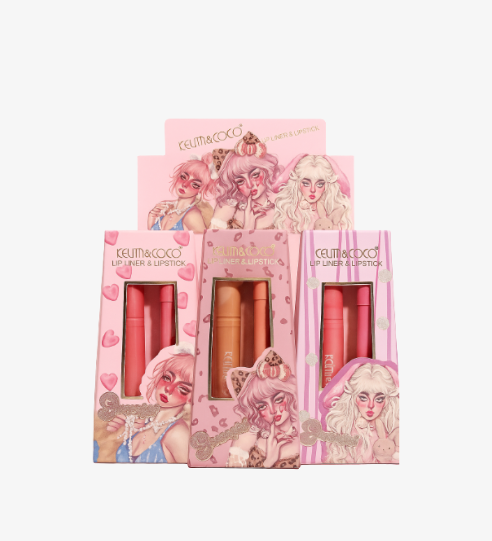 Kevin &Coco 2 in 1 lip set